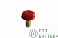 болт bolt m10x18 positiv red with measuring point для аккумулятора