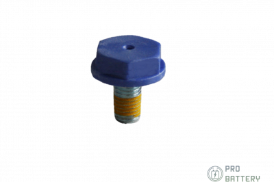 болт bolt m10x18 negativ blue with measuring point для аккумулятора